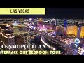 Cosmopolitan Las Vegas Terrace Room Series (Part 1) - Terrace One Bedroom Fountain View Room Tour!!