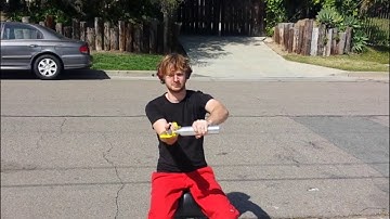 testing the cold gas thruster on an office chair :D