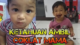 KETAHUAN AMBIL COKLAT, PAS MAMA LAGI BIKIN KUE #ANAK-ANAK #LUCU #GEMES