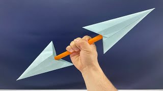 How to Make a Two Edged Ninja Knife - Easy Paper Craft #papercraft #origami