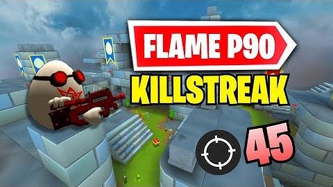 45 KILL STREAK WITH FLAME P90 IN SHELL SHOCKERS?!