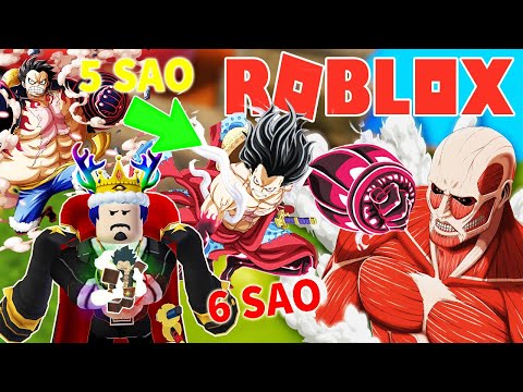 Video Roblox - NÂNG CẤP LUFFY 5 SAO LÊN LUFFY GEAR 4 SNAKE... - youtube