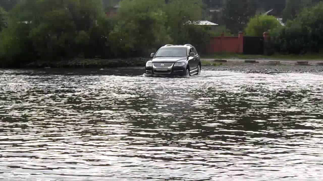 ТУАРЕГ и брод (Красноярск) - YouTube