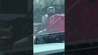 Toño Rosario en un motoconcho en Santo Domingo