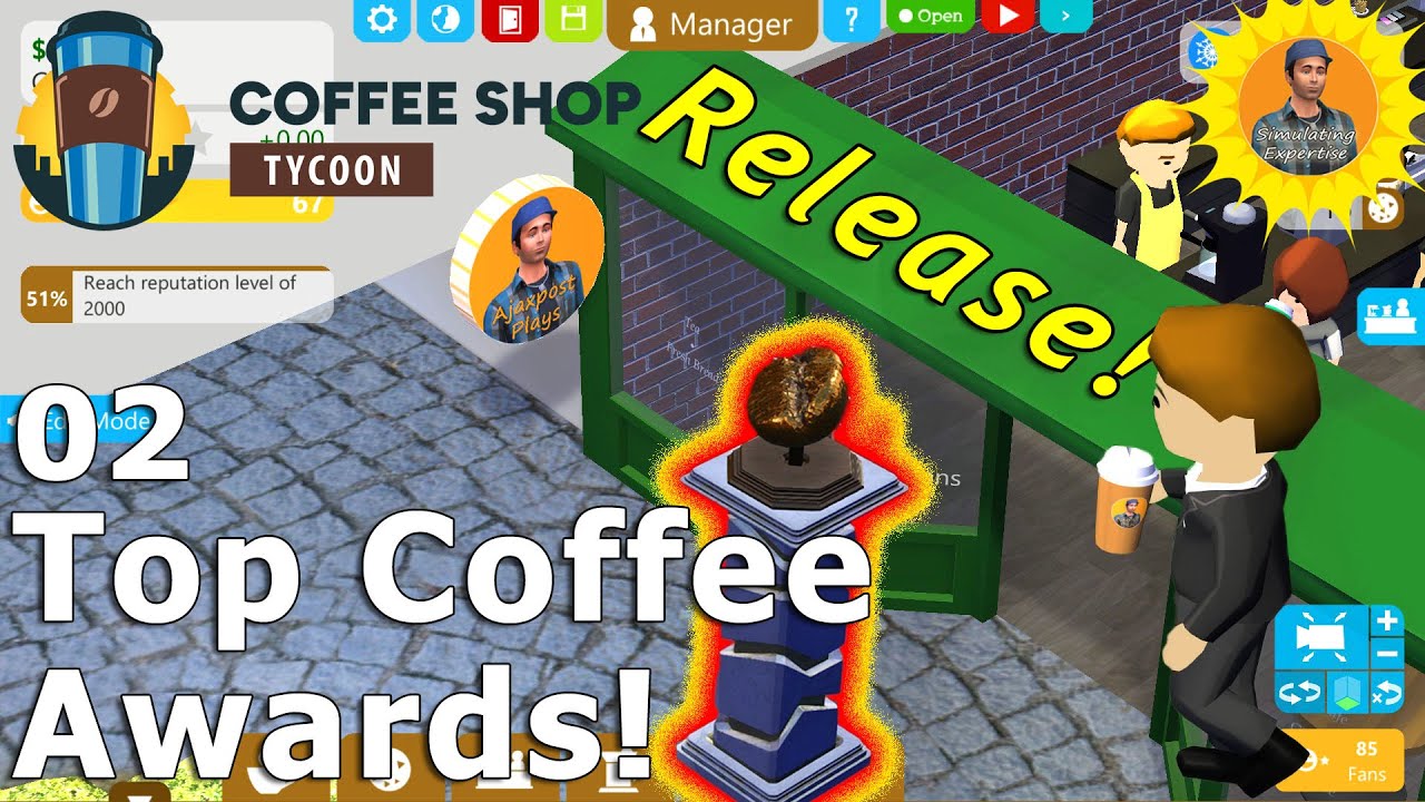 Coffee Shop Tycoon: Change Our Logo & Win Awards! : First Look #02