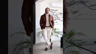 How to Style a brown leather jacket 🔥 #mensfashion #fashion #menswear #grwm How to Style a brown leather jacket 🔥 #mensfashion #fashion #menswear #grwm