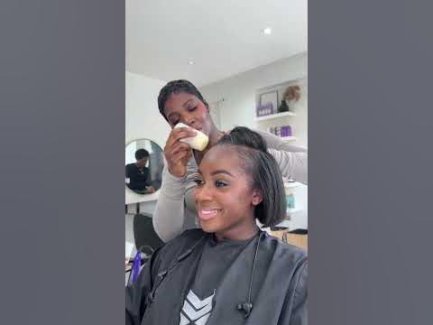 Sweeping bob #haircut - YouTube