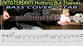 AMSTERDAM Nothing But Thieves BASS COVER with TAB | How To Play | Playalong