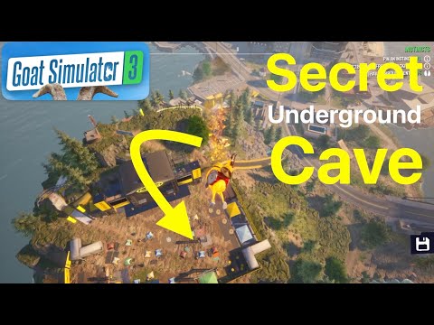 Goat Simulator 3 Enter Secret Cave 