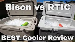 Best Cooler Review 2023: RTIC Versus Bison 5 Day Ice Challenge