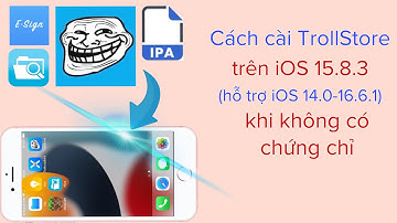 Cách cài TrollStore trên iOS 15.8.3 (hỗ trợ iOS 14.0 - 16.6.1) khi không có chứng chỉ @hadu75tv