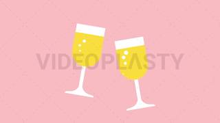 Champagne Toast Icon Animation [MOV & GIF]