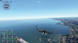 Jetman around Chicago,  MSFS 2020 screenshot 3