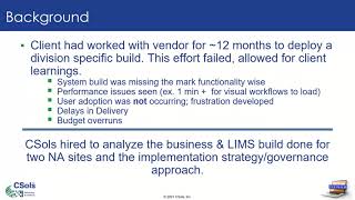 LabWare LIMS Reboot Implementation