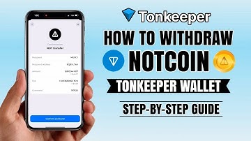 How to WITHDRAW Crypto (TON/NOT) on Tonkeeper Wallet | Easy Step-By-Step Guide