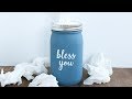 Mason Jar Tissue Holder DIY Tutorial