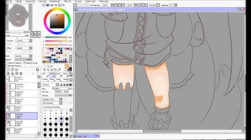 Easy Chibi Skin Coloring Tutorial in SAI