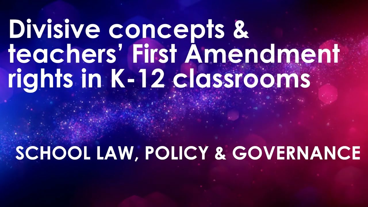 Разделительные концепции и права учителей, предусмотренные Первой поправкой, в классах K-12