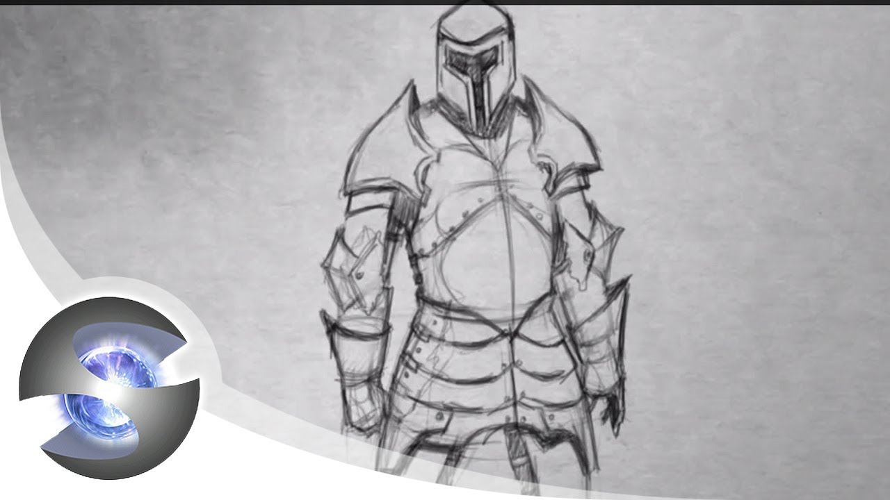 How to Draw Medieval Armour - YouTube