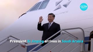 President Xi Jinping arrives in Saudi Arabia