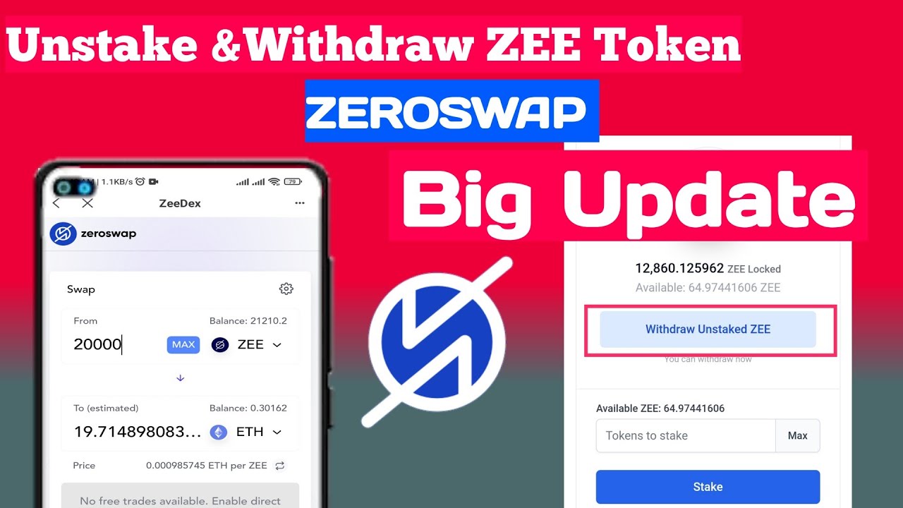 Payment Update Zeroswap।Unstake & withdraw ZEE Token । 500$ ডলার ইনকাম হবে