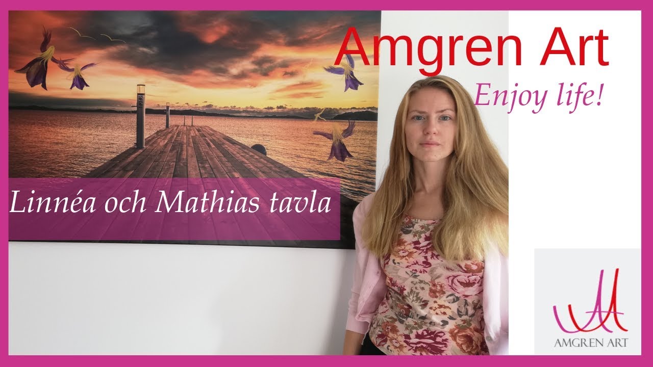 Amgren Art  - Linnéa och Mathias canvastavla. En specialbeställd fototavla.