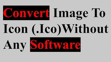 How To Convert Image In Icon (.Ico format) without any software in sindhi 2020
