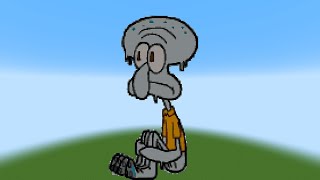 Squidward Minecraft Pixel Art