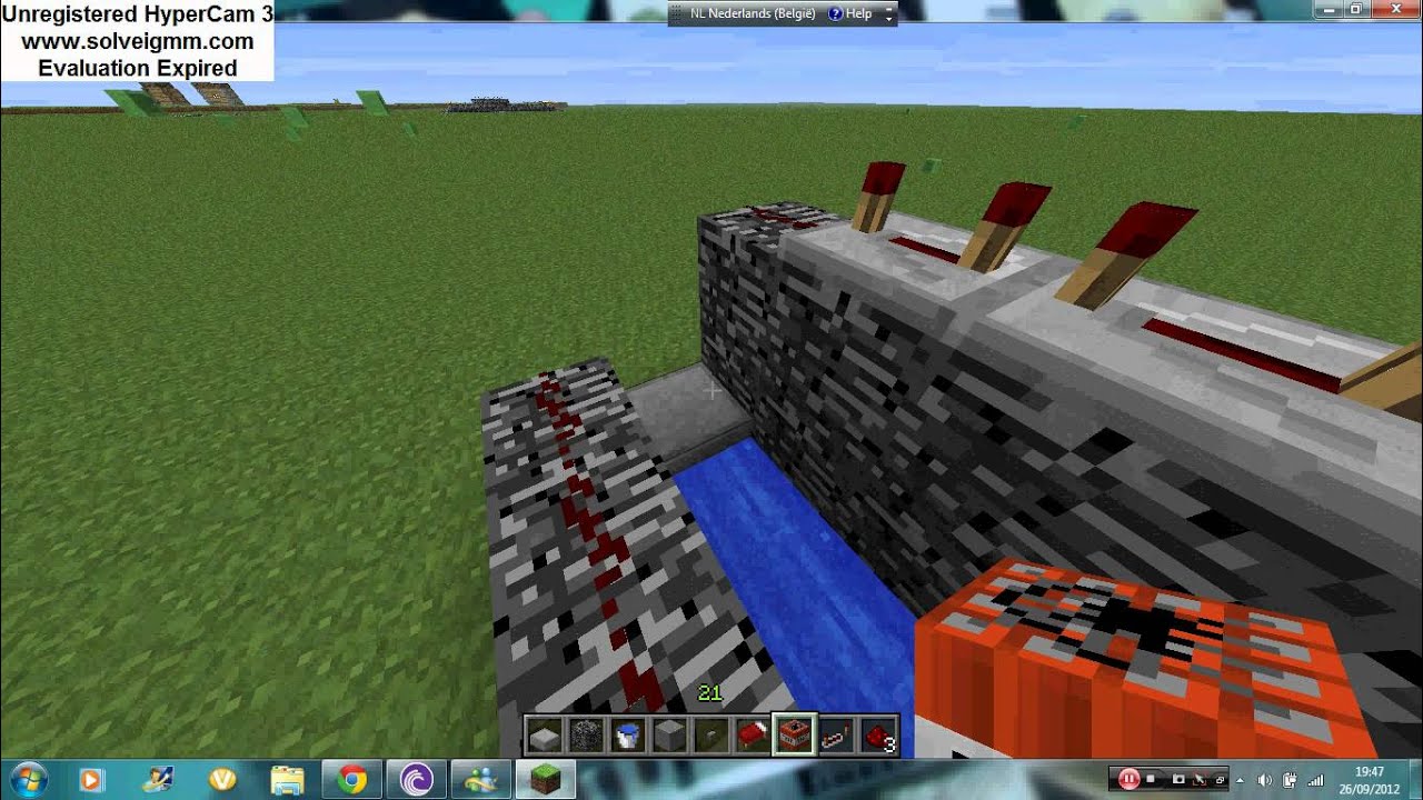 Minecraft How to build a tnt cannon hoe maak je een tnt cannon - YouTube