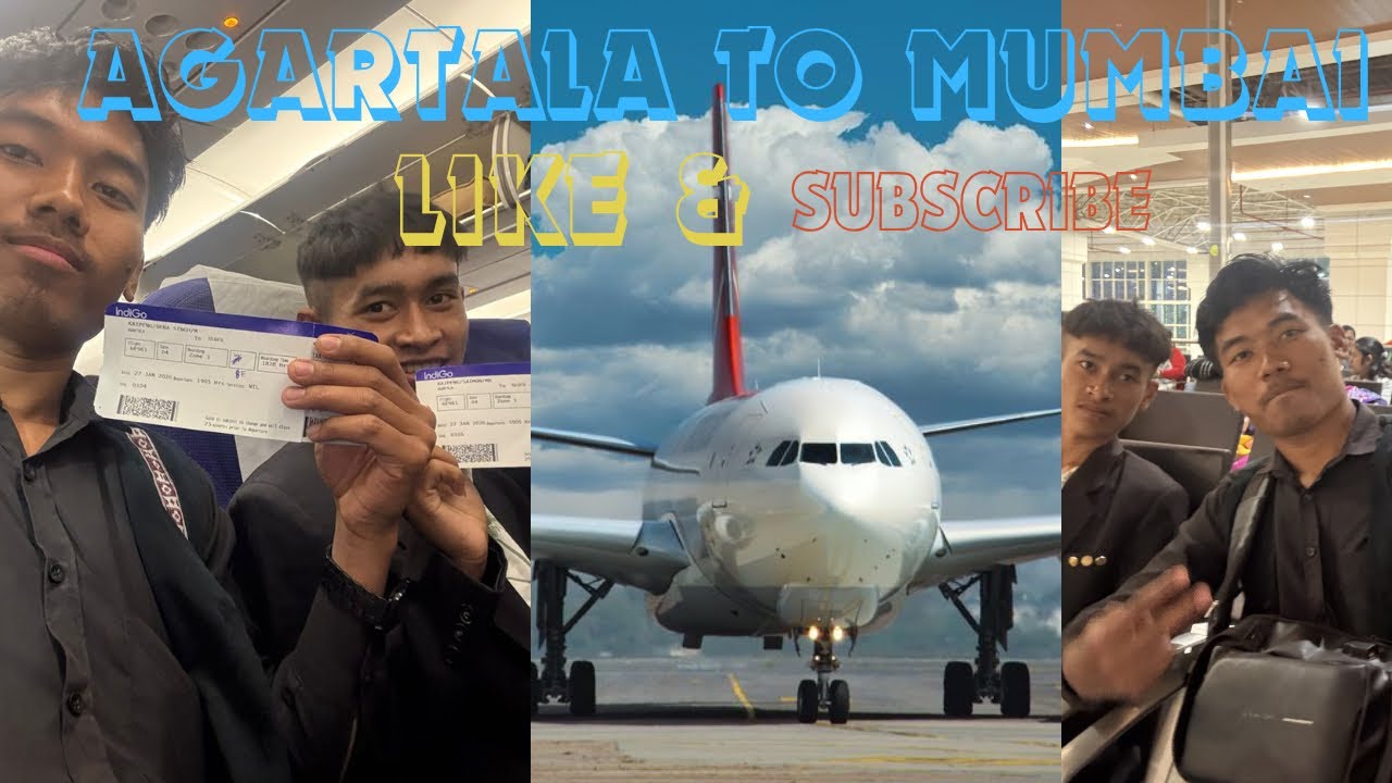 First time flight ✈️ experience//Agartala to Mumbai || 