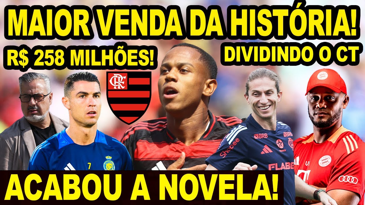 258 MILHÕES! MAIOR VENDA DA HISTÓRIA! INGLESES SONDAM WALLACE YAN! FLAMENGO DIVIDE TREINO COM BAYERN