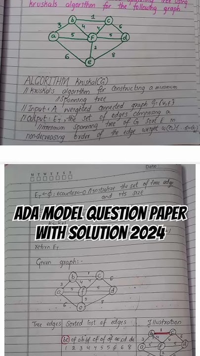 ADA Model question paper with solution 2024 |Module 4 vtu #engineering ...
