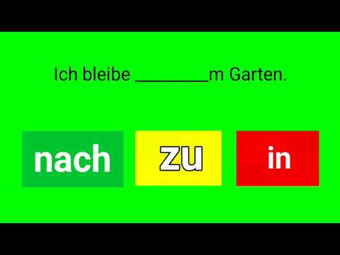A1, A2, B1 - Deutsch lernen, #Grammatik, Deutsche Grammatik, #Präposition, #nach #zu #deutschlernen