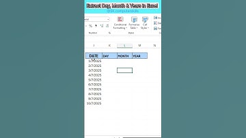 Excel Interview Question Day Month Year in Excel #excel #exceltips #exceltutorial #msexcel #shorts