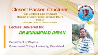 Closest Packed Structure FCC and HCP | Packing fraction |Learning Physics with Dr Imran