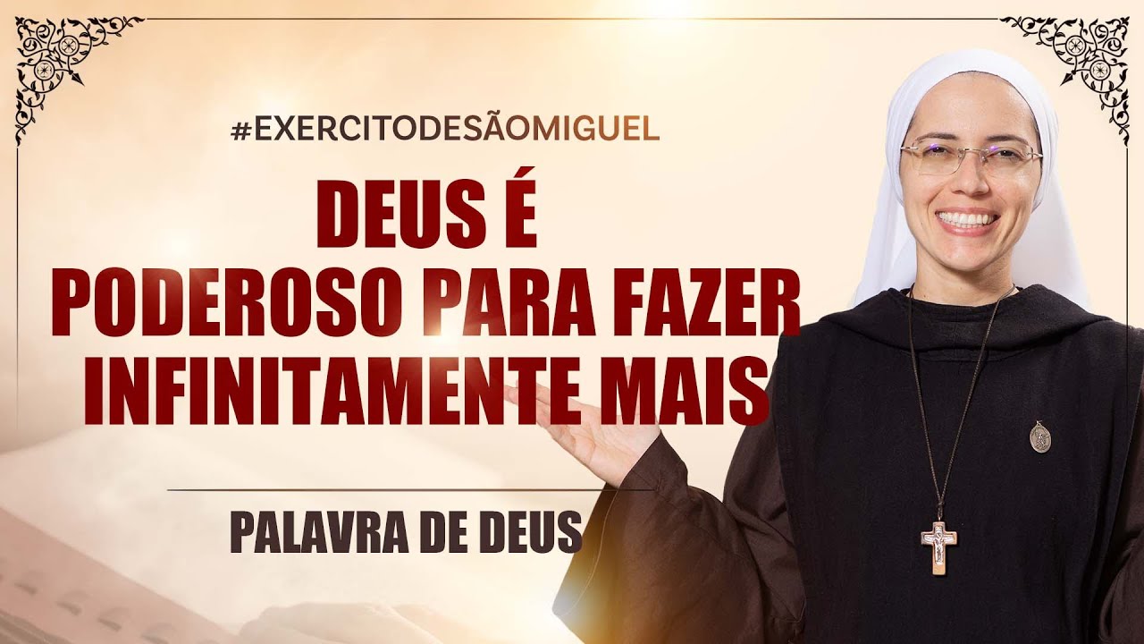 Tudo é possível , basta crer que Deus pode fazer infinitamente mais!