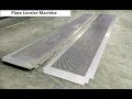 Part leveling machine for perforated sheetsplate leveler machineplate leveler