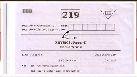 Ap Inter 2nd year 2024-25 (Pre-final)Exams😍 Physics Question Paper 💯 Real ❤️ || Ap Inter 2024-25