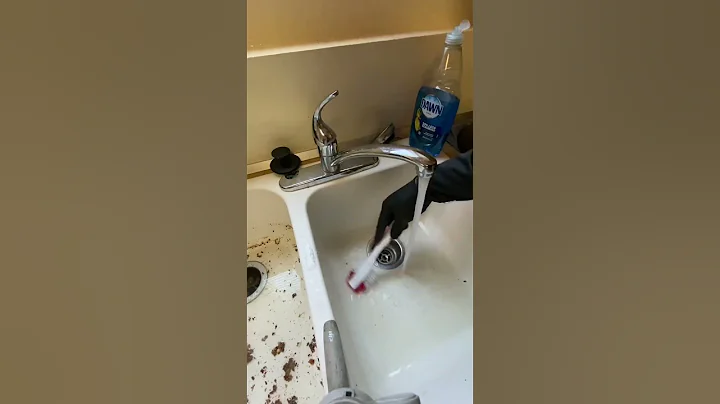 Dealing with a backed up garbage disposal. #HandsomeOrHandy #Handyman #Plumbing