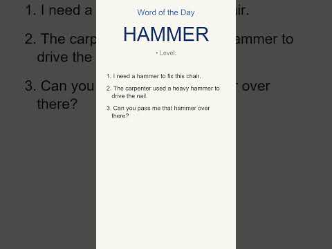 Arti “hammer” + 3 Contoh | Tingkatkan Bahasa Inggris Anda dengan Cepat! 🚀📚 #kosakata #belajarbaha...