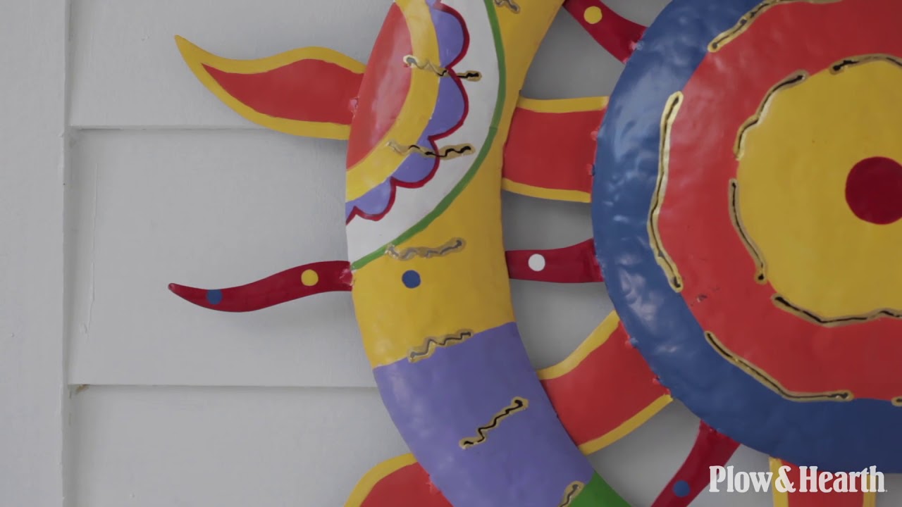 Talavera Sun And Moon Painted Metal Wall Art Youtube