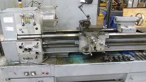 DoAll 15" Engine Lathe, 8" 3 Jaw Chuck, Tool Post, Tailstock