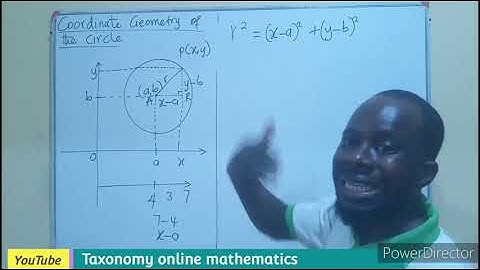 Introduction to Coordinate Geometry 2 The Circle | Equation of a circle with centre (0, 0) and (a,b)