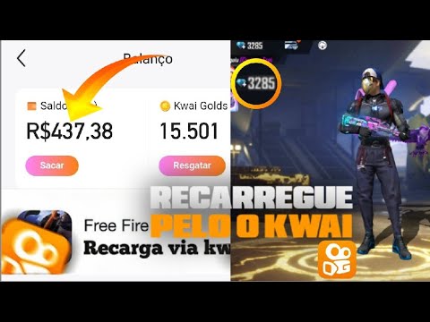 Como recarregar diamante no Free Fire pelo Kwai