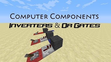 Minecraft Redstone - Inverters & OR gates [Computer Components]