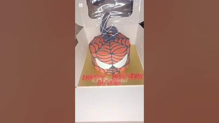 Spider man theme cake 😍#shorts #ytshorts #spiderman #cake #trending #viralshorts #shortsfeed