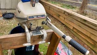 1960s Johnson 9.5 Outboard Sat 50 YEARS Will it Run?
