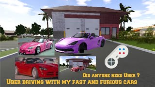 Uber driving with my fast and furious cars 🏎️⛽🎮 screenshot 3