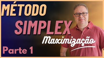 Método Simplex - Problema de Maximização - Forma Tabular - Parte 1 - EP 24