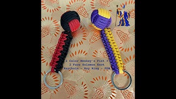 Keychain - Awesome 2 Color Monkey